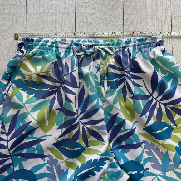 Alfred Dunner Tropical Print Cropped Pants Size 16 - Picture 4 of 10